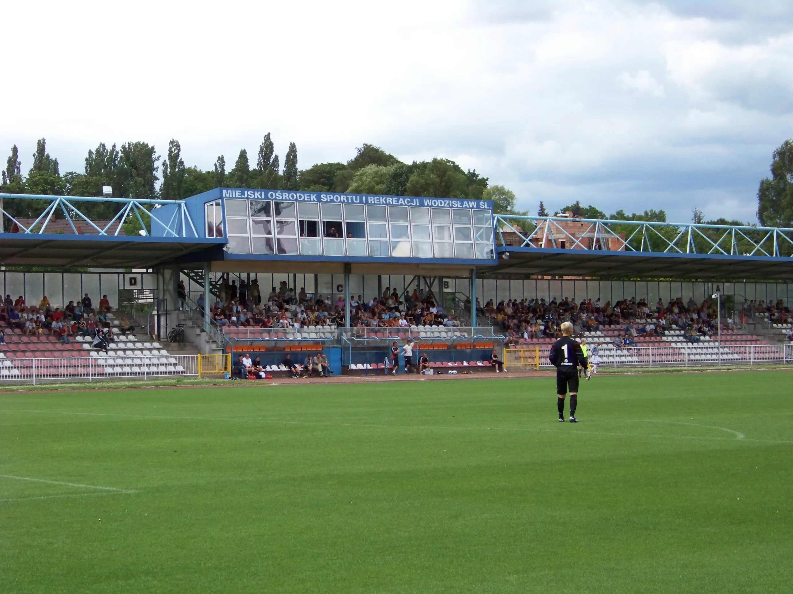 Stadion Odry Wodzisław podczas sparingu z FC Vítkovice w 2008 roku