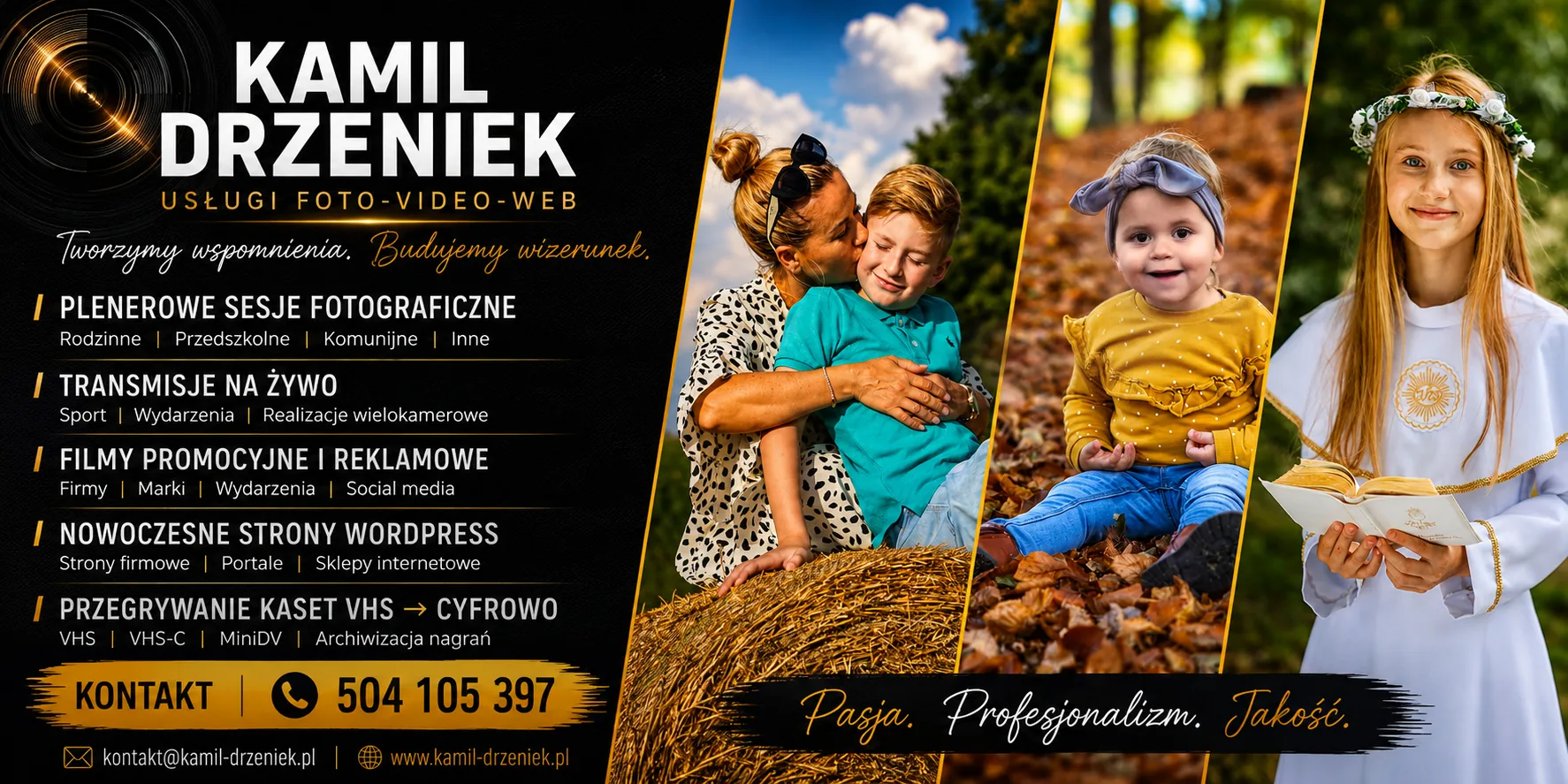 Kamil Drzeniek — usługi foto, video i web